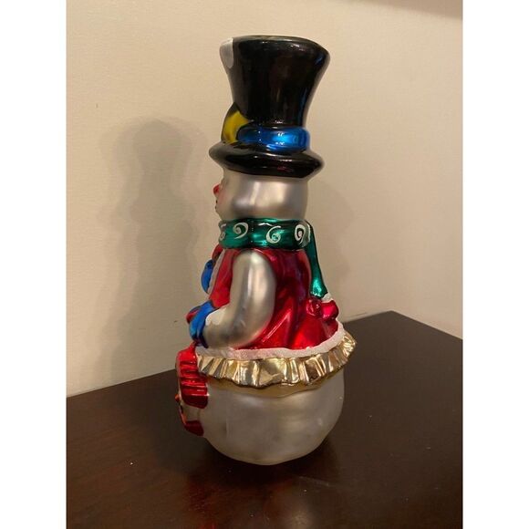 Christopher Radko Snowman Centerpiece | Christmas Collectable Snowman - Picture 4 of 6